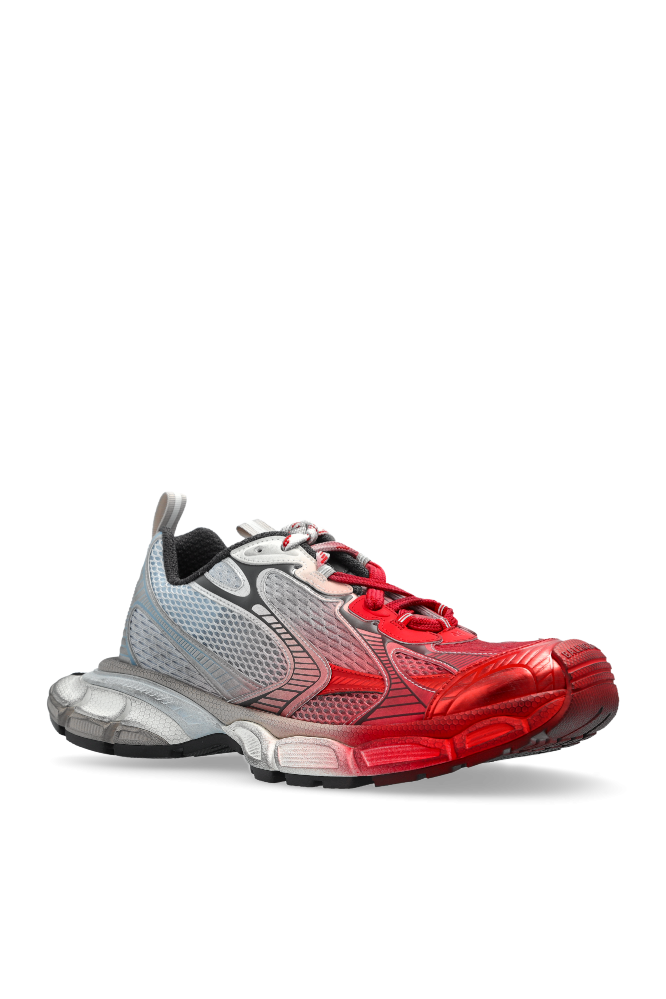 スニーカー BALENCIAGA Men Sneakers Red 734734W3XTS 9461 Men's 3xl Toe Spray Sneaker in White/blue/grey/red
